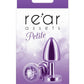 Rear Assets Aluminum Anal Plug - Petite - Metal/Purple - XSmall