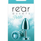 Rear Assets Aluminum Anal Plug - Petite - Metal/Teal - XSmall