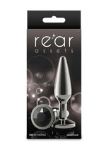 Load image into Gallery viewer, Rear Assets Chrome Tapered Anal Plug - Gray/Grey - Medium