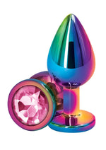 Load image into Gallery viewer, Rear Assets Multicolor Anal Plug - Multicolor/Pink - Medium
