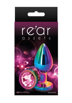 Load image into Gallery viewer, Rear Assets Multicolor Anal Plug - Multicolor/Pink - Medium
