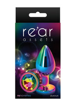 Load image into Gallery viewer, Rear Assets Multicolor Anal Plug - Multicolor/Rainbow - Medium
