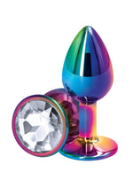 Load image into Gallery viewer, Rear Assets Multicolor Anal Plug - Clear/Multicolor - Small
