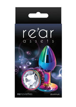 Load image into Gallery viewer, Rear Assets Multicolor Anal Plug - Clear/Multicolor - Small
