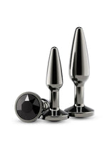 Load image into Gallery viewer, Rear Assets Tapered Trainer Chrome Plated Anal Plugs Kit - Gray/Grey - 3pc/Set