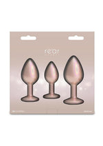 Load image into Gallery viewer, Rear Assets Tapered Trainer Chrome Plated Anal Plugs Kit