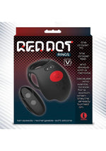 Load image into Gallery viewer, Red Dot Silicone Rechargeable Vibrating Cock Ring with Controller V3
