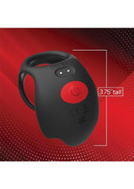 Load image into Gallery viewer, Red Dot Silicone Rechargeable Vibrating Cock Ring with Controller V3

