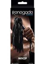 Load image into Gallery viewer, Renegade Bondage Leather Whip - Black

