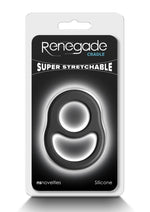 Load image into Gallery viewer, Renegade Cradle Silicone Cock Ring - Black
