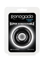 Load image into Gallery viewer, Renegade Fireman Ring Silicone Cock Ring - Black - Medium
