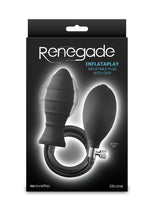 Load image into Gallery viewer, Renegade Inflataplay Silicone Inflatable Anal Plug - Black