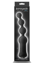 Renegade Quad Rechargeable Silicone Anal Massager - Black