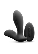 Load image into Gallery viewer, Renegade Rain Rechargeable Silicone Prostate and Taint Massager with Remote Control - Black

