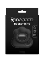 Load image into Gallery viewer, Renegade Rocket Ring Rechargeable Silicone Cock Ring and Ball Stretcher with Remote Control
