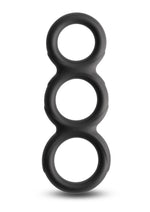 Load image into Gallery viewer, Renegade Threefold Silicone Cock Ring - Black
