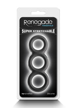 Load image into Gallery viewer, Renegade Threefold Silicone Cock Ring - Black
