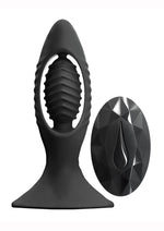 Load image into Gallery viewer, Renegade V2 Silicone Rechargeable Anal Plug with Remote Control - Black
