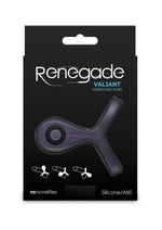 Load image into Gallery viewer, Renegade Valiant Rechargeable Silicone Cock and Ball Ring - Gray/Grey
