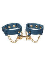 Load image into Gallery viewer, Ride 'Em Premium Denim Collection Ankle Cuffs - Blue