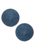 Load image into Gallery viewer, Ride 'Em Premium Denim Collection Round Pasties - Blue
