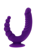 Load image into Gallery viewer, Rider Rechargeable Silicone Double End Vibrator - Purple
