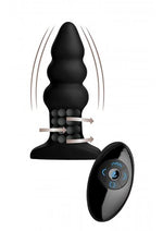 Load image into Gallery viewer, Rimmers Model I Rechargeable Silicone Rippled Rimming Plug with Remote Control - Black