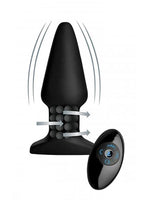 Load image into Gallery viewer, Rimmers Model R Rechargeable Silicone Smooth Rimming Plug with Remote Control - Black