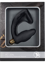Load image into Gallery viewer, RO-Zen Vibrating Silicone Cock Ring with Butt Plug - Black
