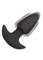Load image into Gallery viewer, Rock Bottom Vibrating Thrusting Probe Rechargeable Silicone Anal Vibrator - Black