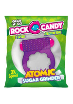 Load image into Gallery viewer, Rock Candy Atomic Sugar Grinder Vibrating Cock Ring - Purple
