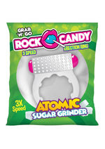 Load image into Gallery viewer, Rock Candy Atomic Sugar Grinder Vibrating Cock Ring - White
