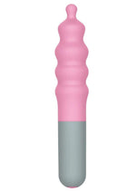 Load image into Gallery viewer, Rock Candy Bubble Gusher Rechargeable Silicone Clitoral Vibrator - Gray/Pink