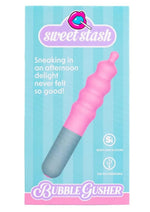 Load image into Gallery viewer, Rock Candy Bubble Gusher Rechargeable Silicone Clitoral Vibrator - Gray/Pink