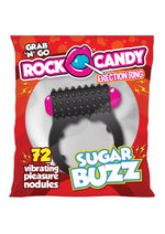 Load image into Gallery viewer, Rock Candy Sugar Buzz Vibrating Cock Ring - Black
