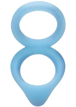 Load image into Gallery viewer, Rock Solid Dual Enhancer Glow In The Dark Silicone Ring - Blue/Glow In The Dark
