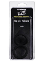 Load image into Gallery viewer, Rock Solid Dual Enhancer Silicone Ring - Black
