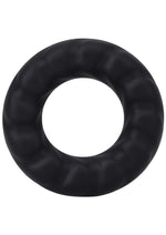 Load image into Gallery viewer, Rock Solid Fat Tire Silicone Cock Ring - Black
