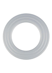 Rock Solid Perfect Present Silicone Cock Ring Holiday Edition - Frost/White - 3 Pack