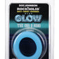 Rock Solid The Big O Glow In The Dark Silicone Cock Ring - Blue/Glow In The Dark