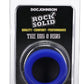 Rock Solid The Big O Silicone Cock Ring - Black/Blue