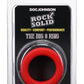 Rock Solid The Big O Silicone Cock Ring - Black/Red