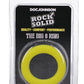 Rock Solid The Big O Silicone Cock Ring - Black/Yellow