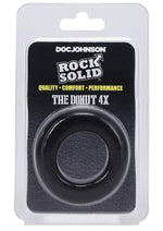 Load image into Gallery viewer, Rock Solid The Donut 4x Cock Ring - Black - 4XLarge
