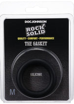 Load image into Gallery viewer, Rock Solid The Silicone Gasket Cock Ring - Black - Medium
