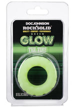 Load image into Gallery viewer, Rock Solid The Tire Silicone Glow In The Dark Cock Ring - Glow In The Dark/Green
