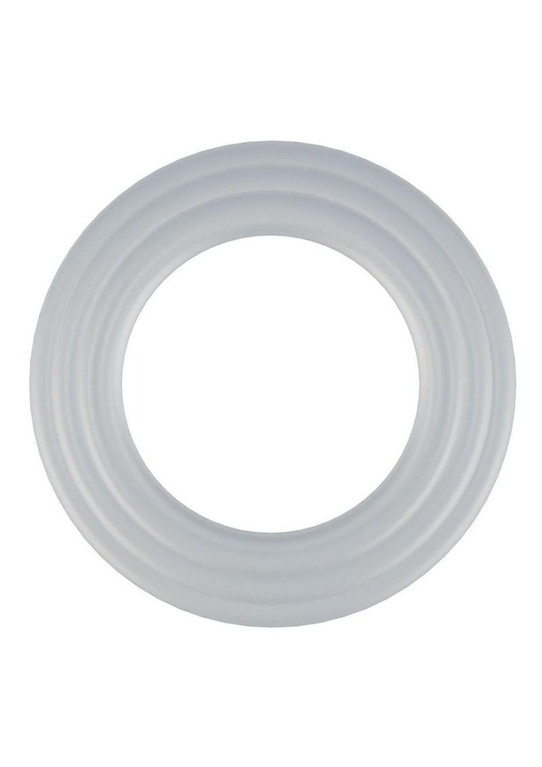 Rock Solid Tri-Pack Silicone Gasket Cock Ring - White