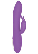 Load image into Gallery viewer, Romantic Rabbit Rechargeable Silicone Vibrator with Dual Motors - Purple
