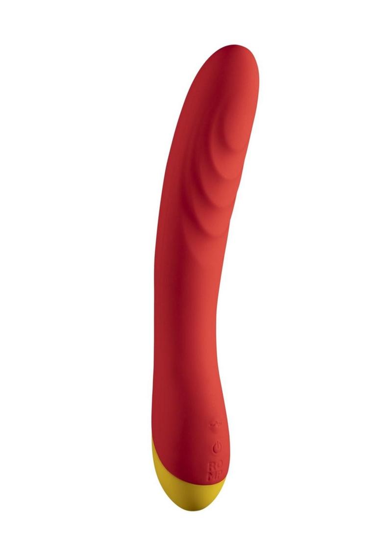 Romp Hype Rechargeable Silicone Vibrator - Orange