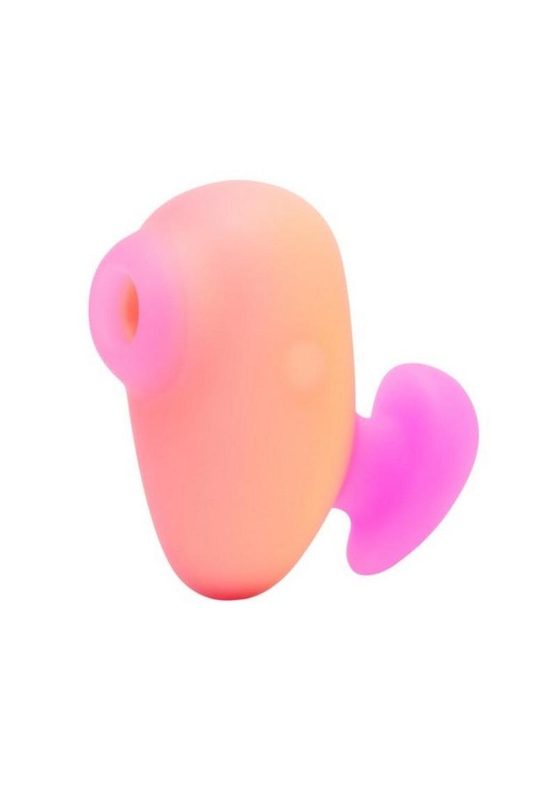 Romp Kiss Rechargeable Silicone Clitoral Stimulator - Pink/Yellow